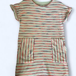 Lou & Grey Striped Dress in Cream and Pink